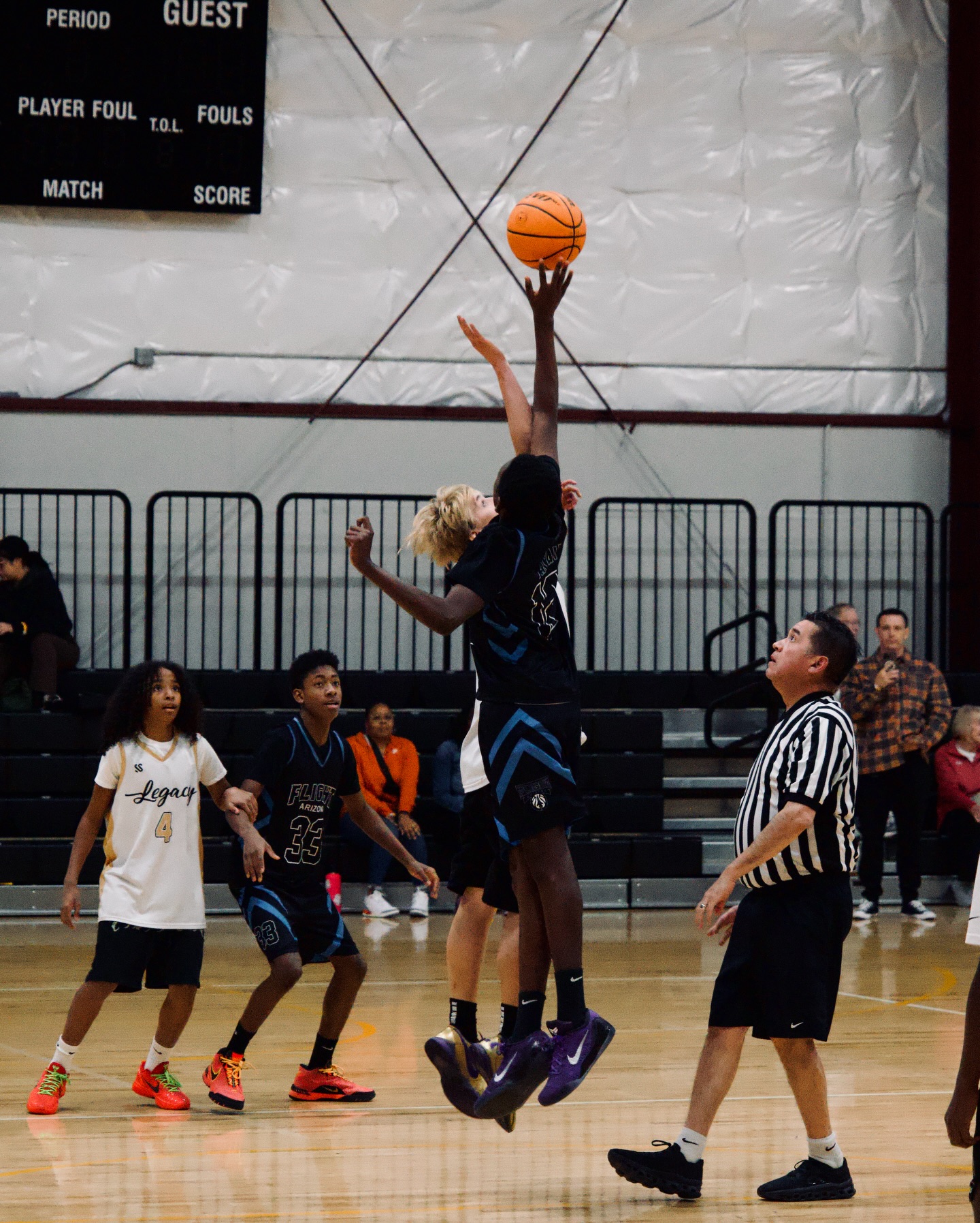 Legacy vs AZ Flight jump ball